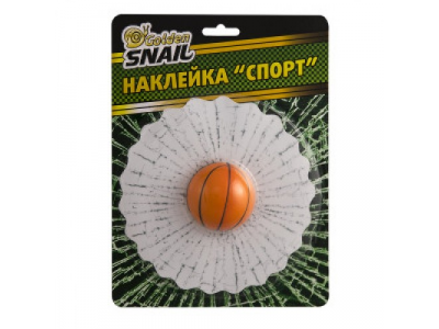 Наклейка "Спорт_Баскетбольный мяч" на стекло автомобиля от GOLDEN SNAIL Наклейка "Спорт_Баскетбольный мяч" на стекло автомобиля