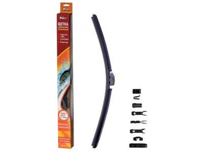 Щетка стеклоочистителя бескаркасная 510 мм (20) AIRLINE от Airline Щетка стеклоочистителя бескаркасная 510 мм (20) AIRLINE