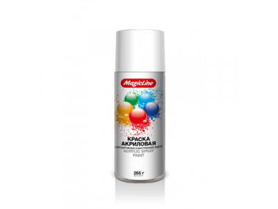 Краска белая матовая (265г) RAL 9016, 420 MagicLine