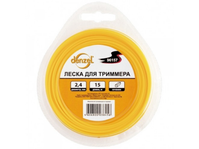 Леска для триммера звезда, 1,3мм х 15м// Denzel //Россия от DENZEL Леска для триммера звезда, 1,3мм х 15м// Denzel //Россия