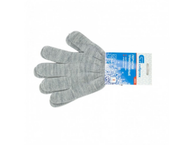 Перчатки трикотажные, акрил, серая туча, оверлок Россия Сибртех от СИБРТЕХ Перчатки трикотажные, акрил, серая туча, оверлок Россия Сибртех