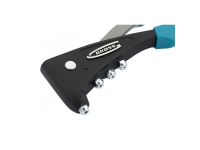 Заклёпочник литой, усиленный, заклёпки 2,4-4,8мм// GROSS от GROSS Заклёпочник литой, усиленный, заклёпки 2,4-4,8мм// GROSS