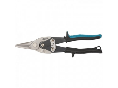 Ножницы по металлу "PIRANHA",250мм,прямой рез,сталь-CrMo,двухкомп.рукоятки// GROSS от GROSS Ножницы по металлу "PIRANHA",250мм,прямой рез,сталь-CrMo,двухкомп.рукоятки// GROSS