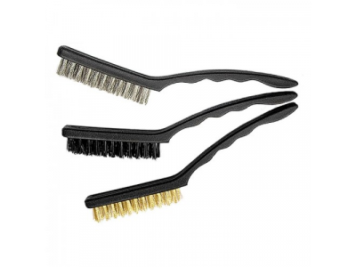 Набор щеток, 3 шт., металлические с пластмассовой ручкой, большие// MATRIX от MATRIX Набор щеток, 3 шт., металлические с пластмассовой ручкой, большие// MATRIX