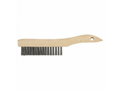 Щетка зачистная 5-и рядная, закаленная прямая проволока с деревянной ручкой СИБРТЕХ от СИБРТЕХ Щетка зачистная 5-и рядная, закаленная прямая проволока с деревянной ручкой СИБРТЕХ