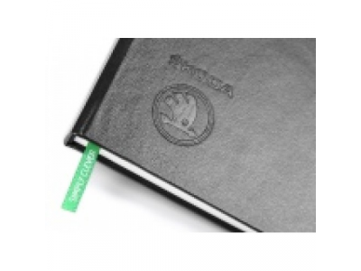 Блокнот Skoda Notepad A5, Black, артикул 000087216G от VAG Блокнот Skoda Notepad A5, Black, артикул 000087216G