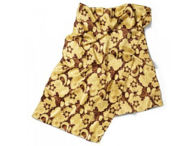 Шейный платок Volkswagen Ladies Silk Scarf, Yellow Brown, артикул 000084330D049