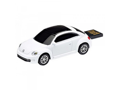 Флешка Volkswagen Beetle USB Flash drive 4Gb, White Candy, артикул 5C0087620B9A